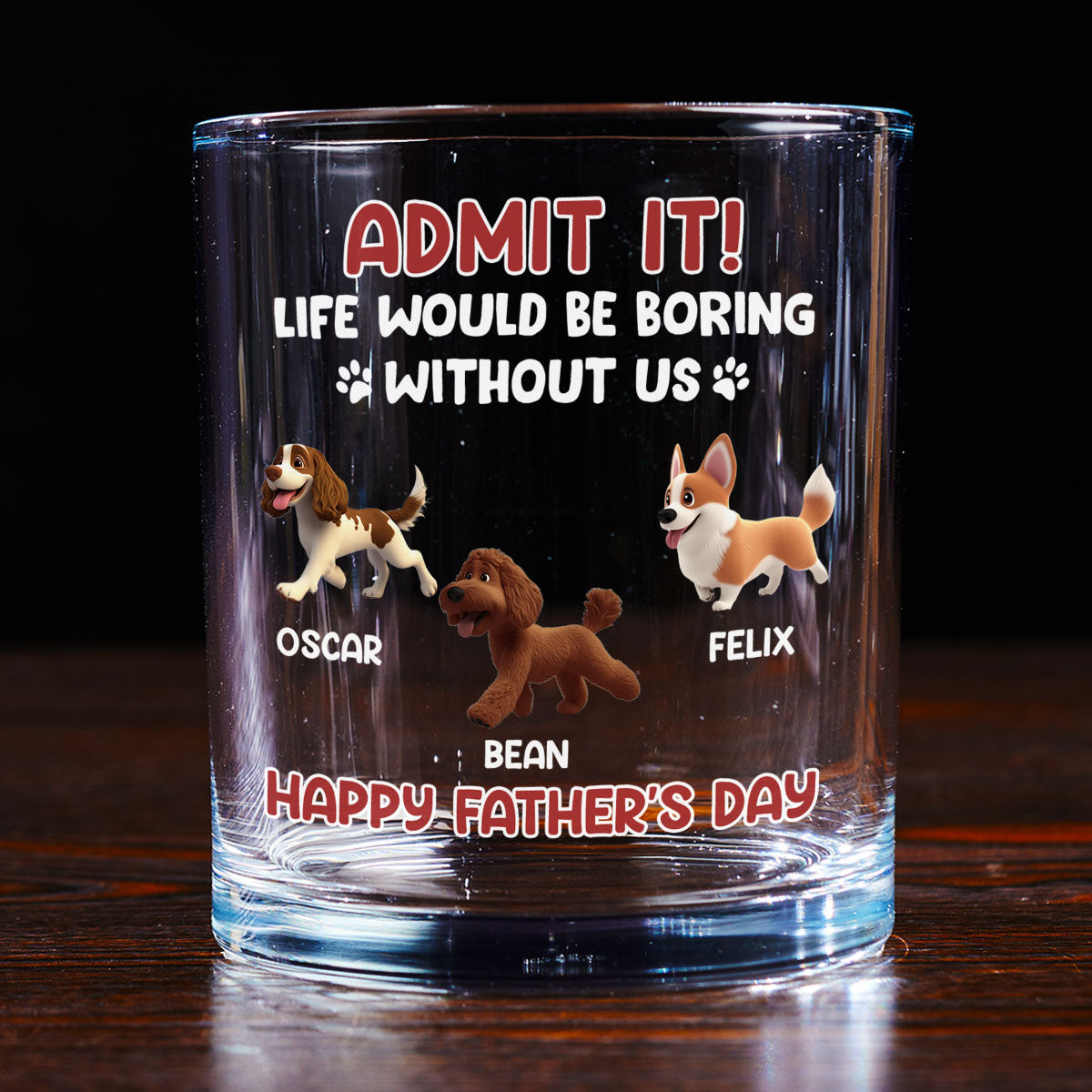 Admit - Personalized Whiskey Glass