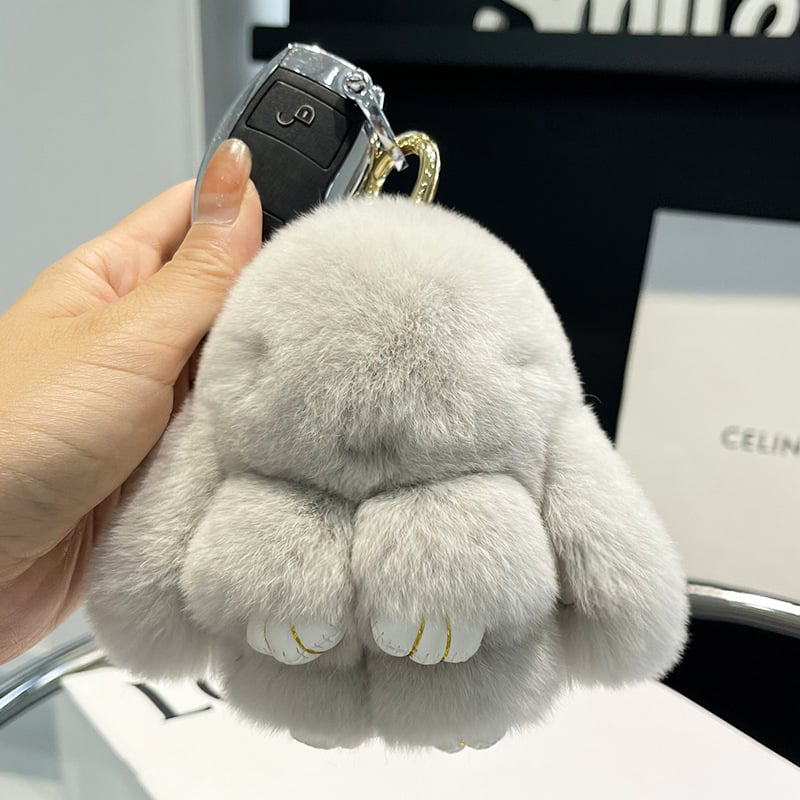 💕Early Bird Special Offer: 60% OFF🐰 Handmade Soft Bunny PomPom Charms