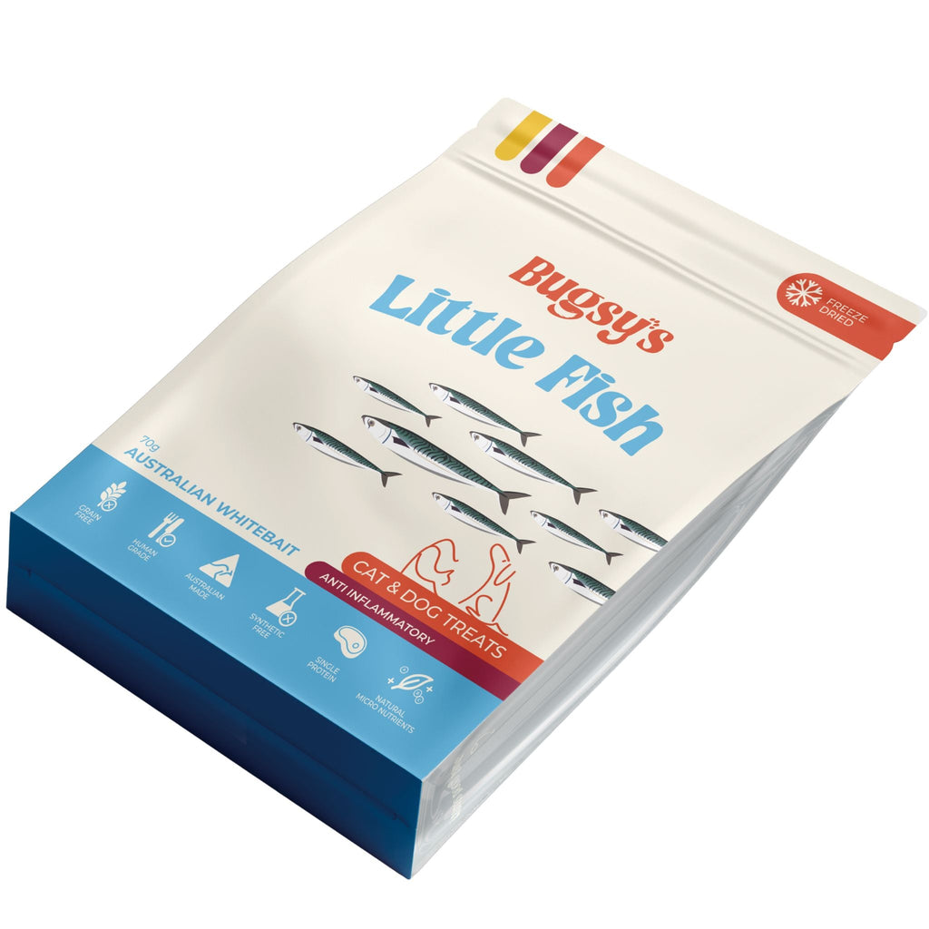 Bugsy's Freeze Dried White Bait Pet Treats