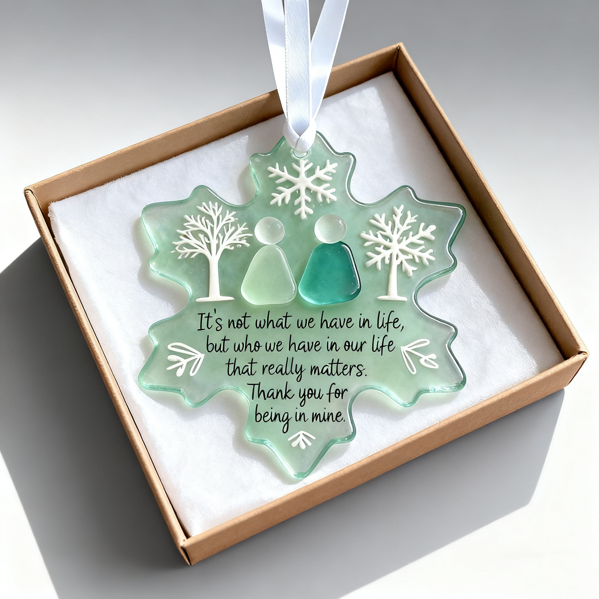🌊Snowflake-Shaped Sea Glass Friendship Decor💝Shaped by Nature & Crafted by Hand!