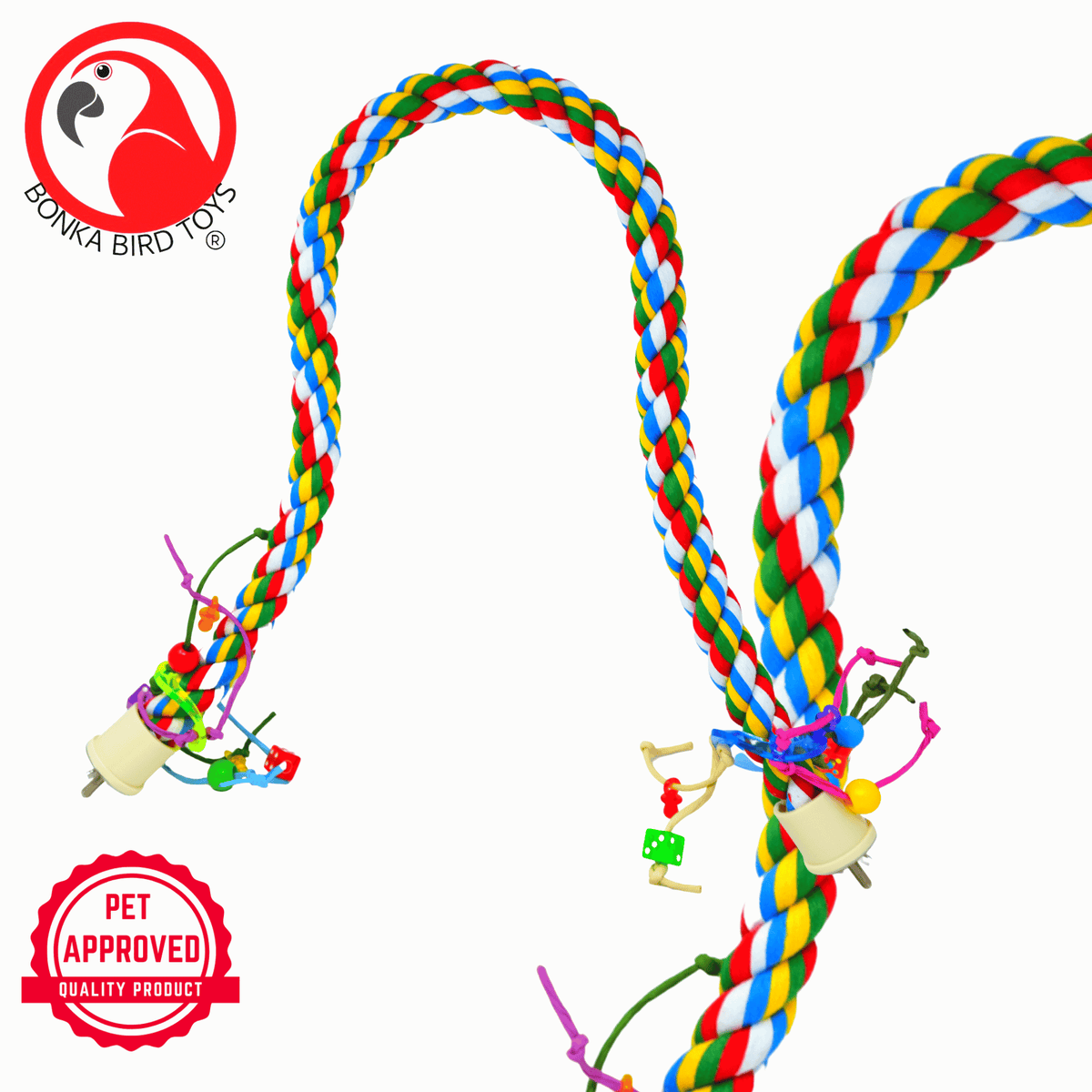 1114 Huge Rope Charm Perch 46"