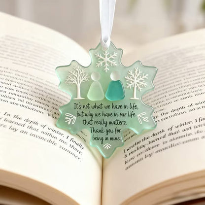 🌊Snowflake-Shaped Sea Glass Friendship Decor💝Shaped by Nature & Crafted by Hand!
