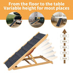 Premium Pet Ramp Wood Adjustable Height
