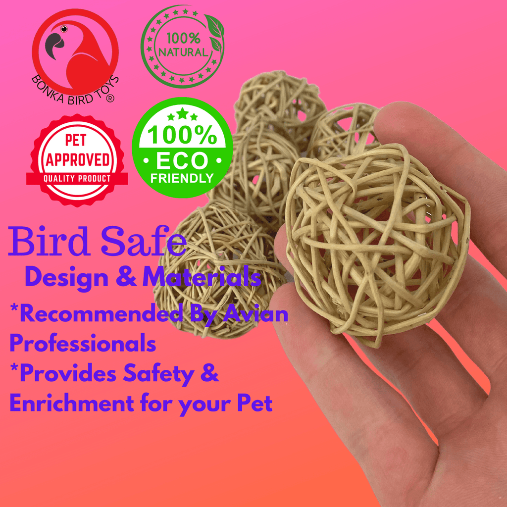 3354 Pk 6 Natural Vine Ball 2 inch