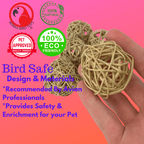 3354 Pk 6 Natural Vine Ball 2 inch