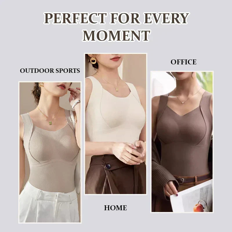 🏆Flash Sale⚡Almost Gone💥Thickened Warm Tank Top with Lined Bra