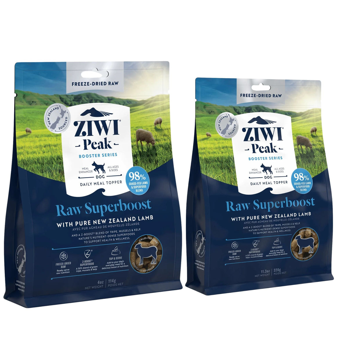 ZIWI Peak Freeze Dried Dog Boosters Raw Superboost - Lamb