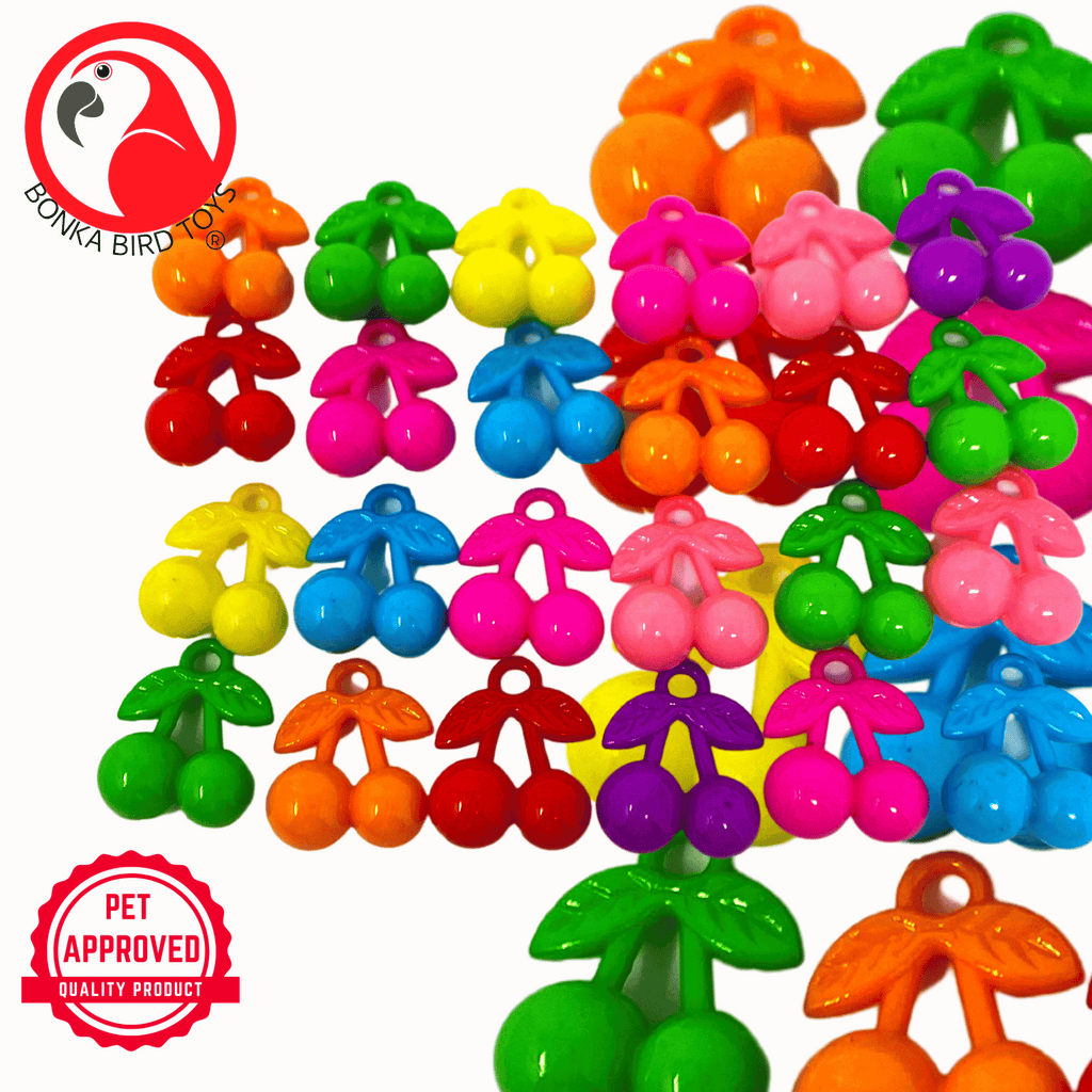 2952 PK24 Plastic Cherry Beads