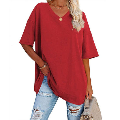 🌷2025 Limited Sale 50% Off🌷Ladies V-Neck T-Shirt