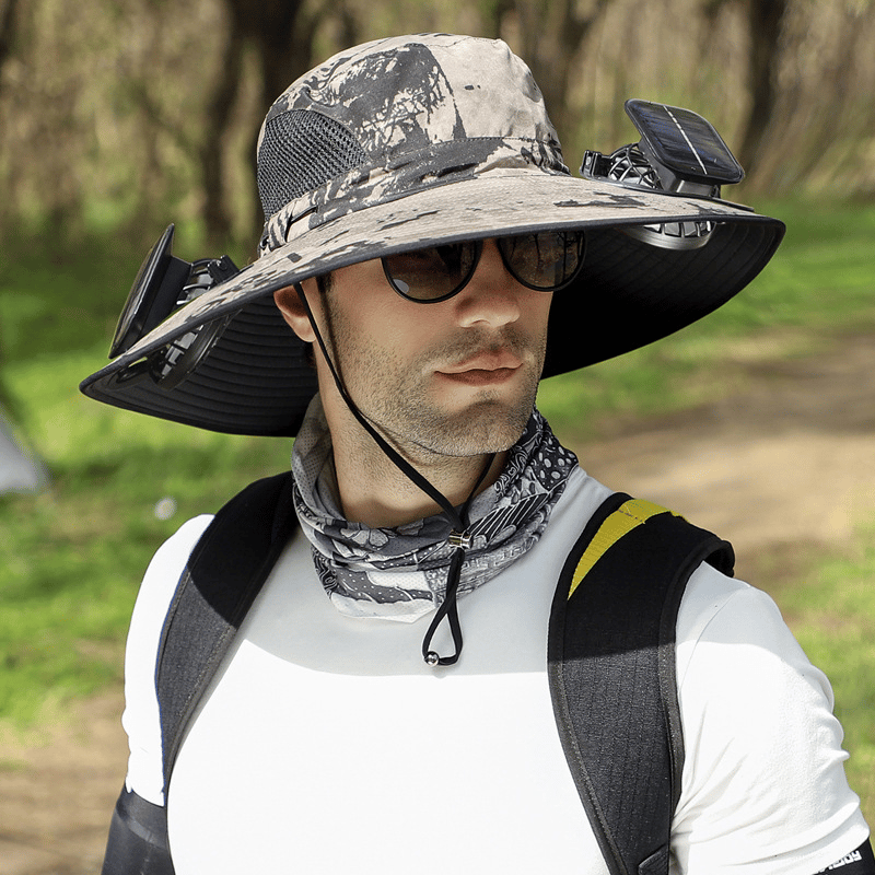 🎁LIMITED SALE 82% OFF !☀2025 New Ultralight Solar Fan Sun Hat – Lighter Than a Baseball!⚾(Only 11oz)