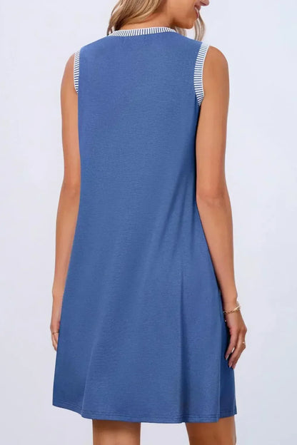 🎉Last Day Promotion 50% OFF💃Women's Casual Sleeveless Crew Neck Midi Dress
