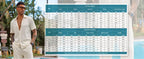 Men's 2 Piece Outfit Casual Short Sleeve Button Down Shirt Beach Summer Loose Pant Sets