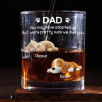 I Own You For Sure Fur Version 2 - Personalized Whiskey Glass