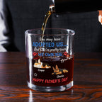 Funny Dog Sure Own You Ver Dad - Personalized Whiskey Glass