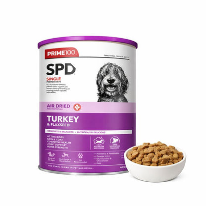 PRIME100 SPD Air Dried Turkey & Flaxseed Dog Food
