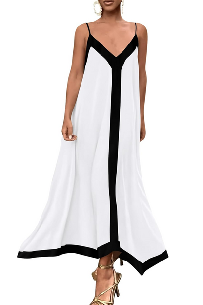 🌷HOT SALE 50% OFF💕Summer V-neck Colored Italian Noodle Dress