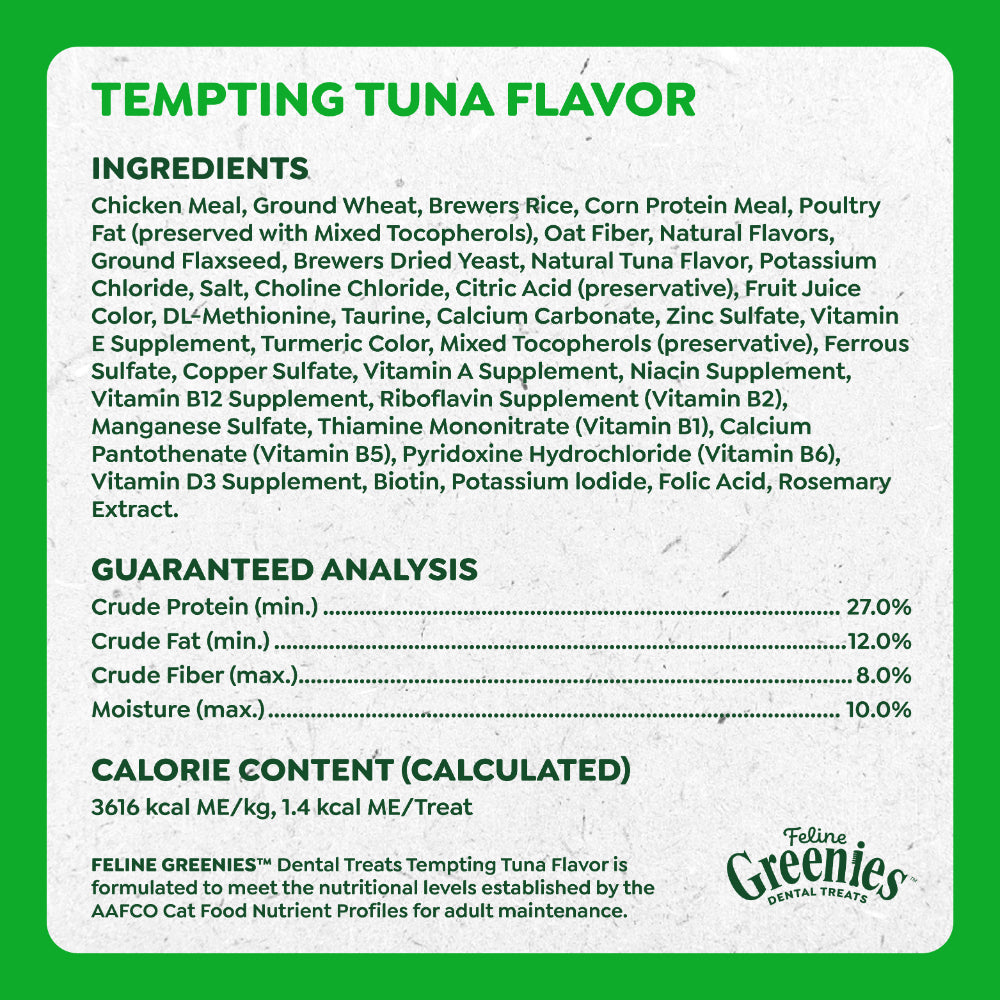 GREENIES Feline Tuna Cat Dental Treats 60g
