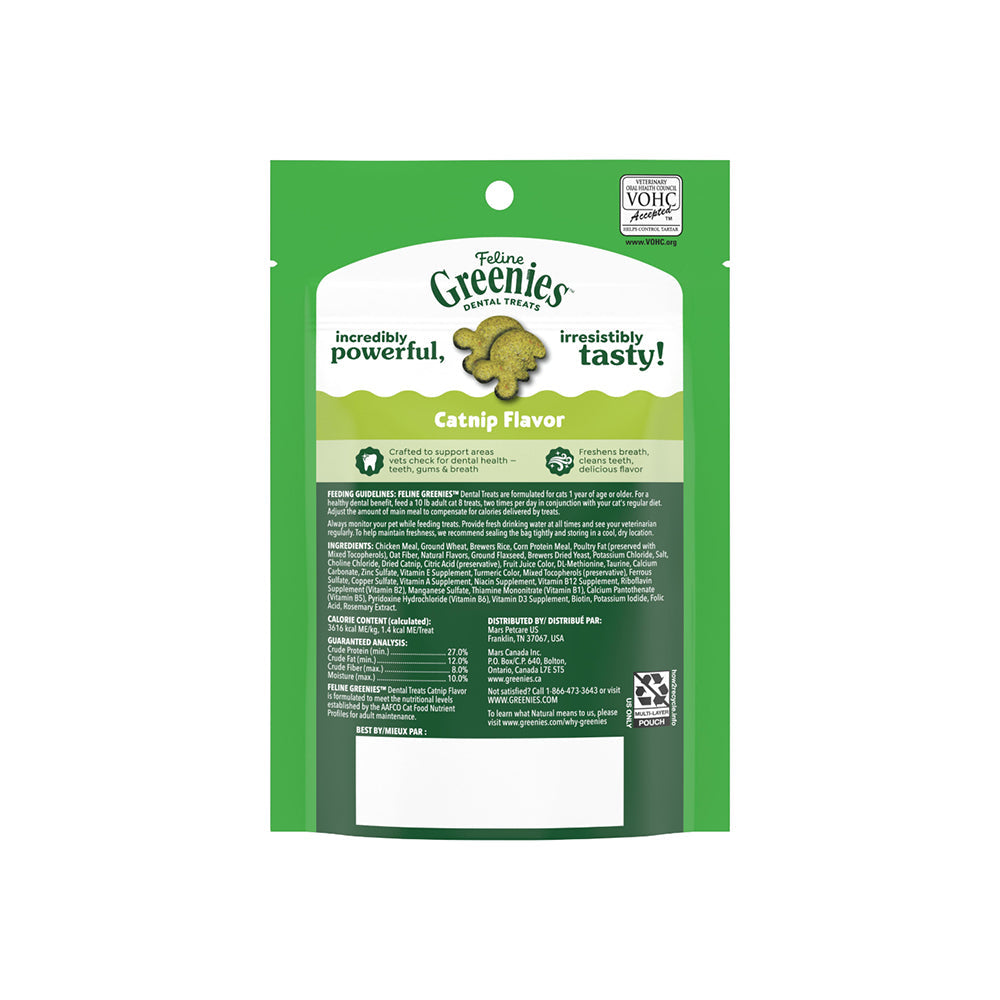 GREENIES Feline Catnip Cat Dental Treats 60g