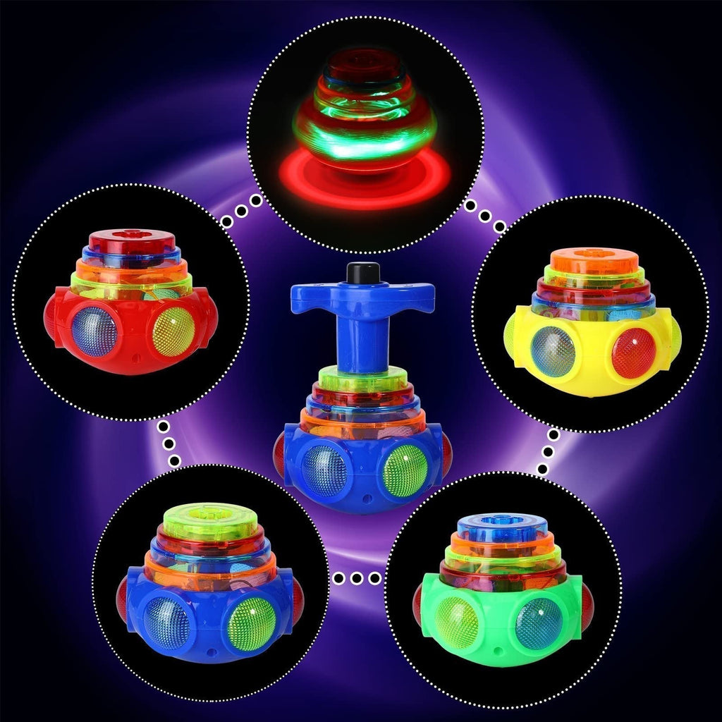 🔥Buy 2 Get 1 FREE（3pcs)🎁Music Flashing Spinners Toy With Launcher