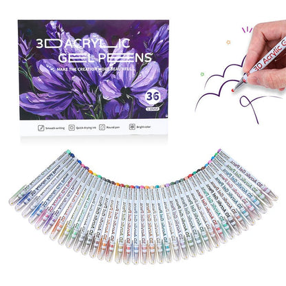 🎁New Year Sale 50% OFF🎁50K+ SOLD! Almost Gone✨Multi-Color Gel Pen Set for Drawing & Coloring