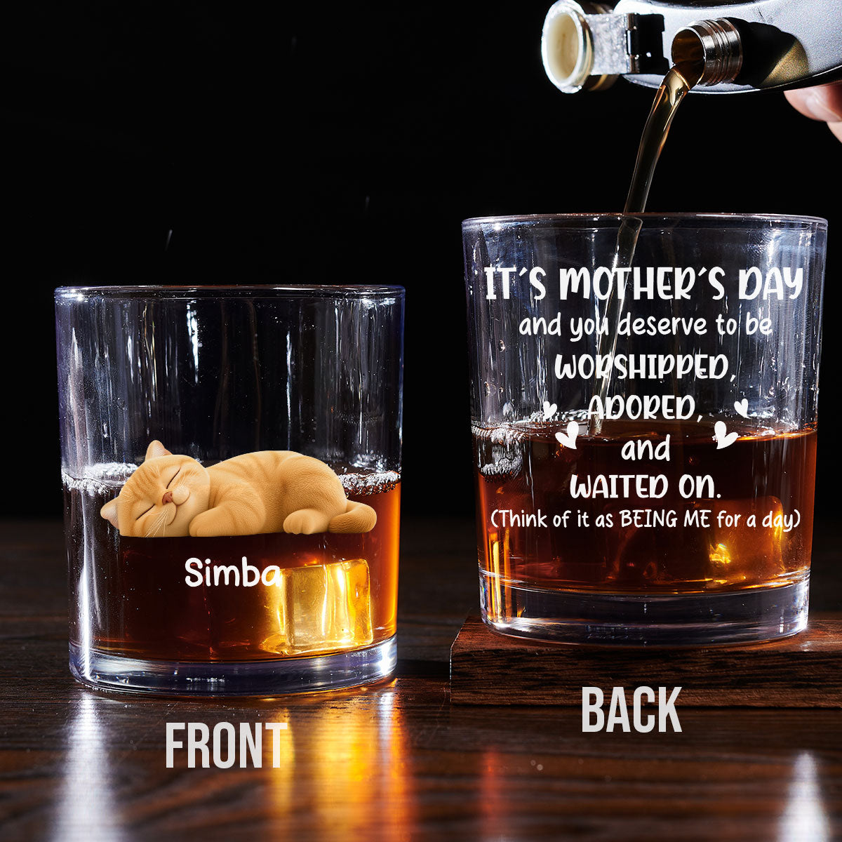 Deserve To Be - Personalized Whiskey Glass