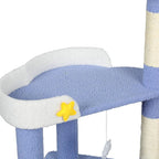 Cat Tree Post Scratching Multi-Level - Blue