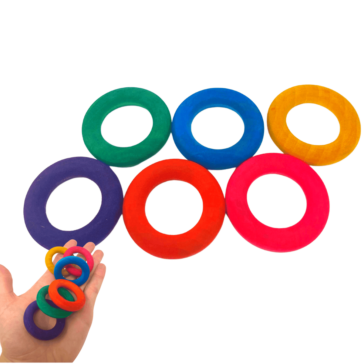 2934 PK6 1-3/4" Wood Ring Toss