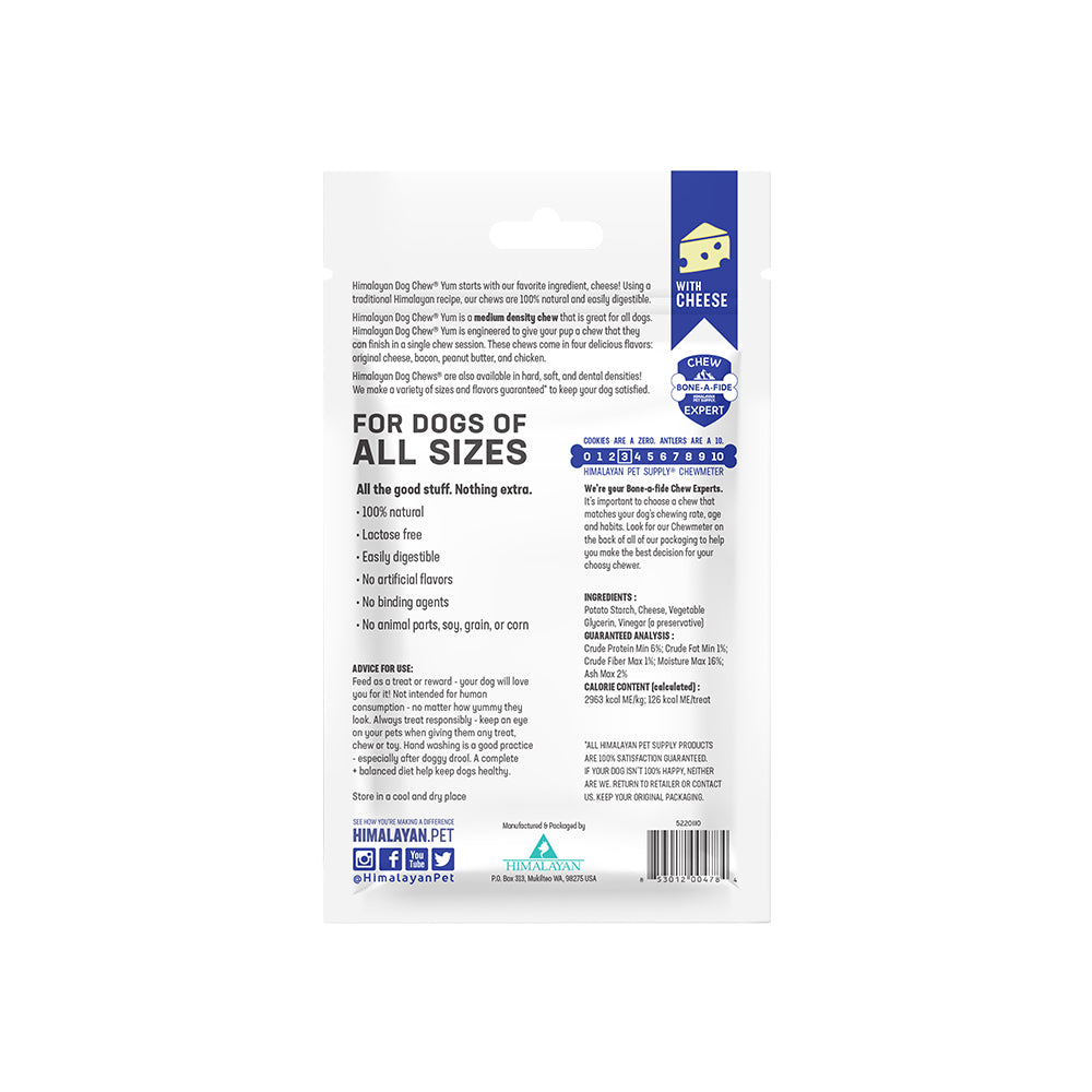 HIMALAYAN Yum Cheese Dog Chew Treats 3pk