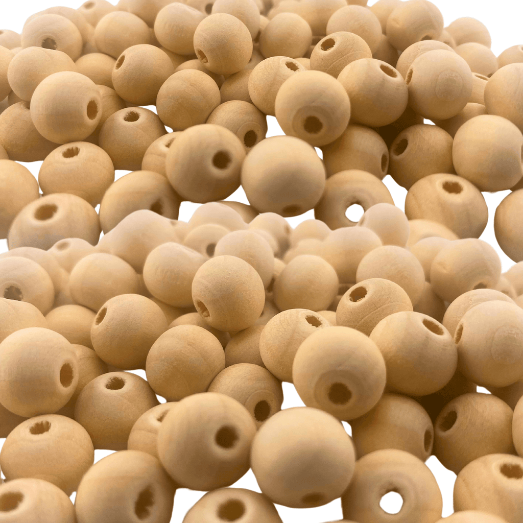 1249 Pk100 Wooden Pre-Drilled Beads