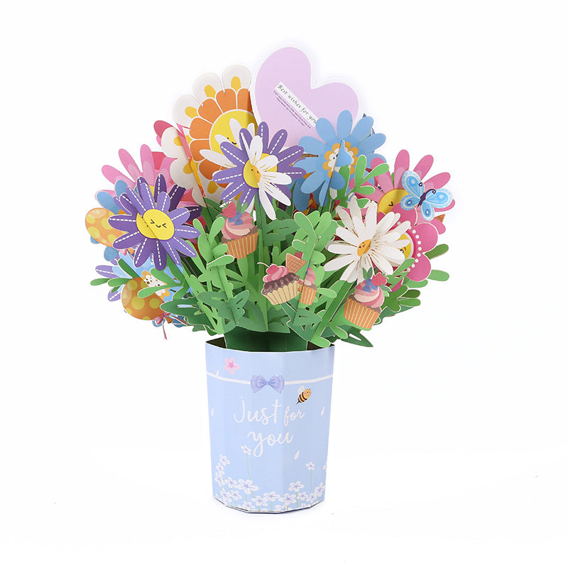 🏆35K+ SOLD! 🌼💌 Forever-Blooming 3D Flower Pop-Up Card– Personalized Love Message & Everlasting Bloom 🎁