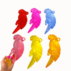 2526 Pk6 Color Acrylic Parrot Beads