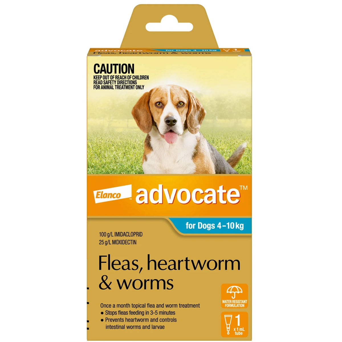 Advocate for Dogs 4-10Kg Aqua