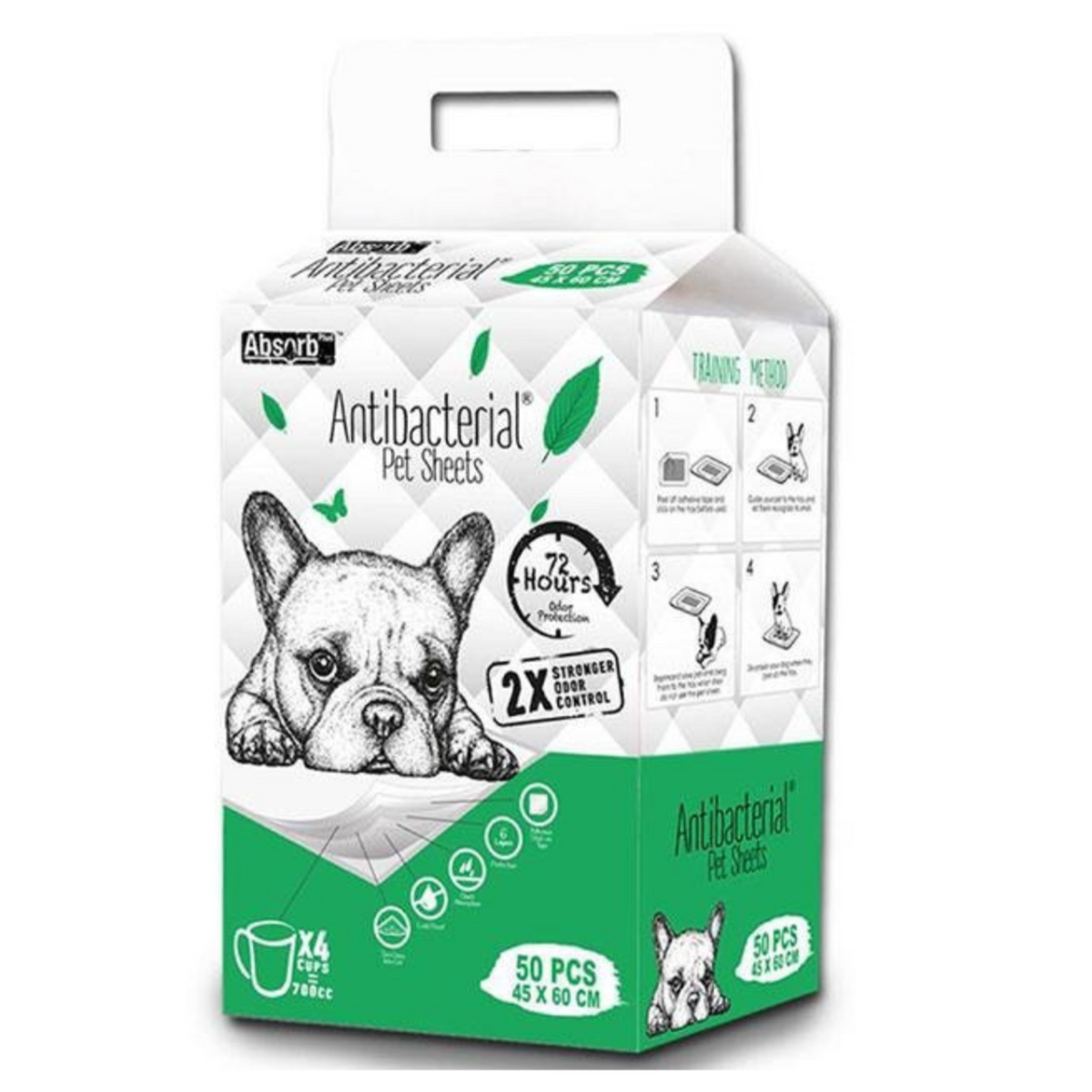 Absorb Plus Antibacterial Training Pee Pads