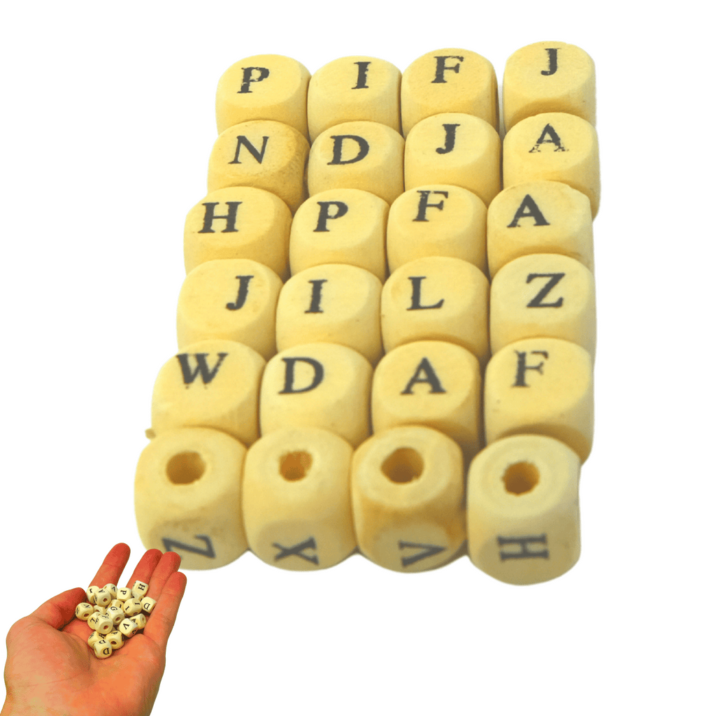 2527 Tiny ABC Cube Beads