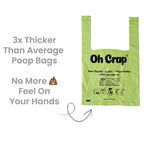 Oh Crap Compostable Dog Poop Bags with Handles