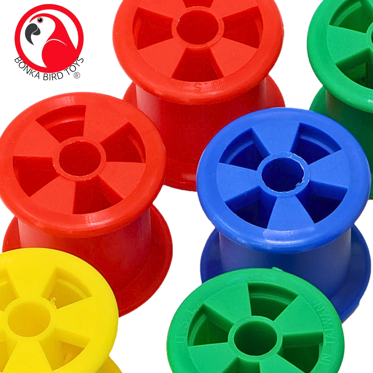1490 Colored Plastic Bobbin Spools