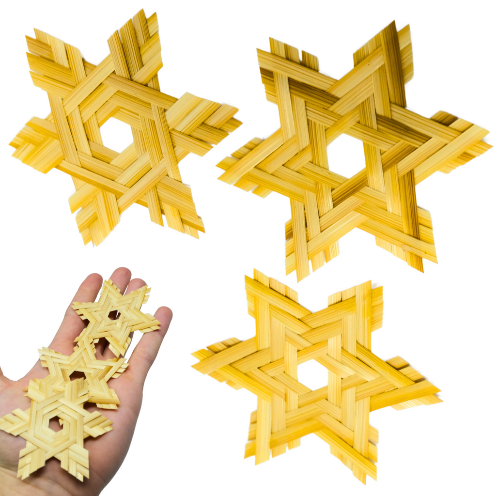 Natural and Colored PK 3 Six Point Star
