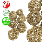 3354 Pk 6 Natural Vine Ball 2 inch