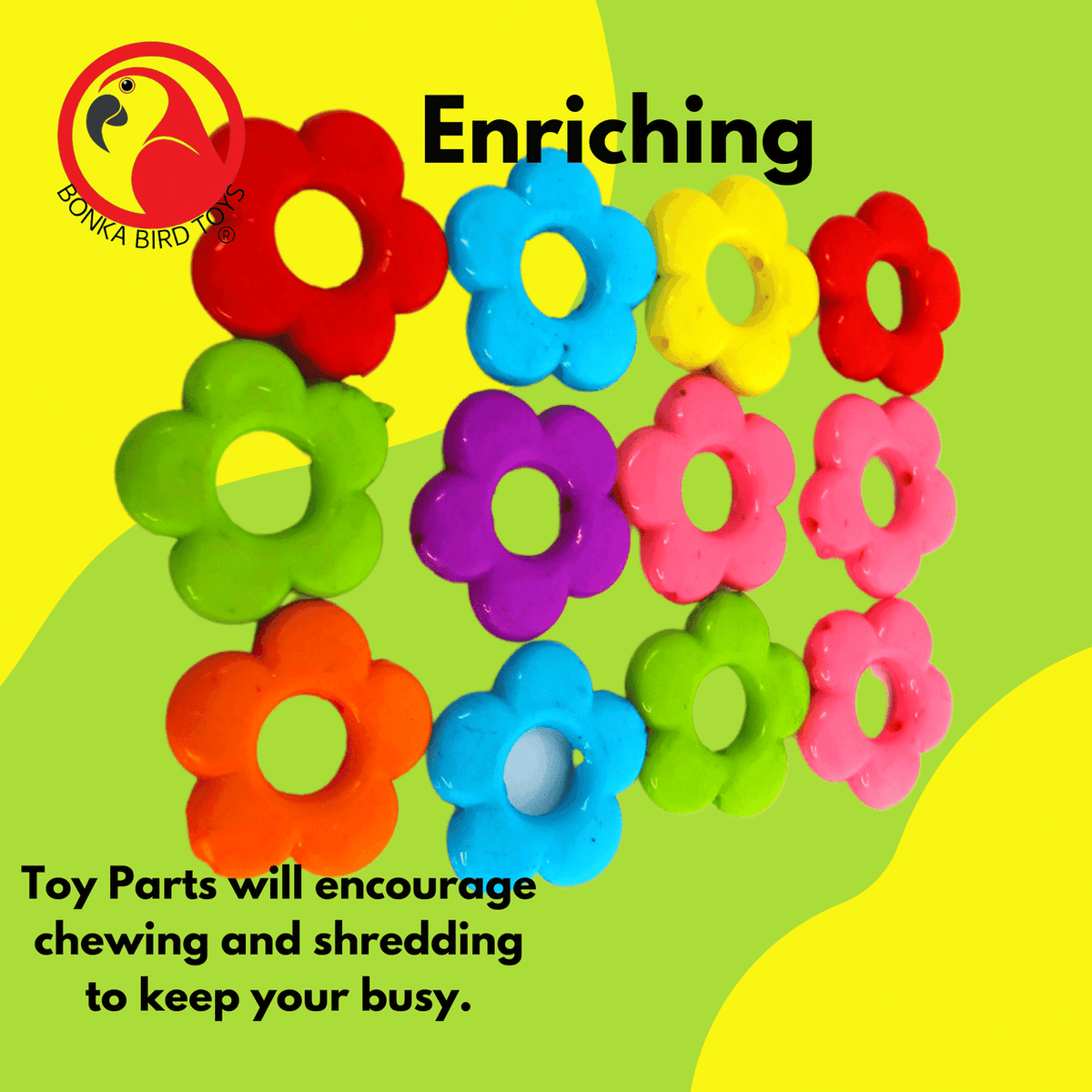 3624 PK12 Small Plastic Flowers