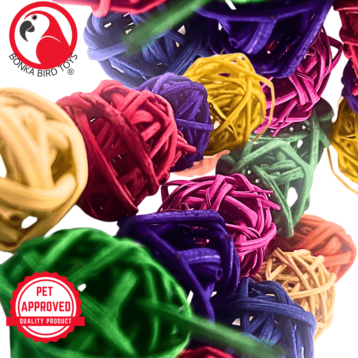 3350 Pk12 Colored Tiny Vine Balls