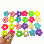 Pk24 Tiny Plastic Flower Beads