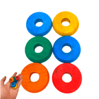 2936 Pk6 Colored Wooden Wheel