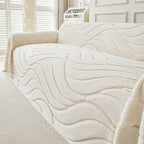 Pet-Friendly Soft Plush Textured Sofa Throw Couch Cover