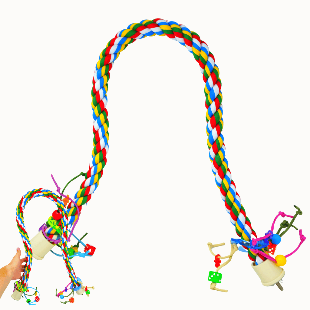 1114 Huge Rope Charm Perch 46"