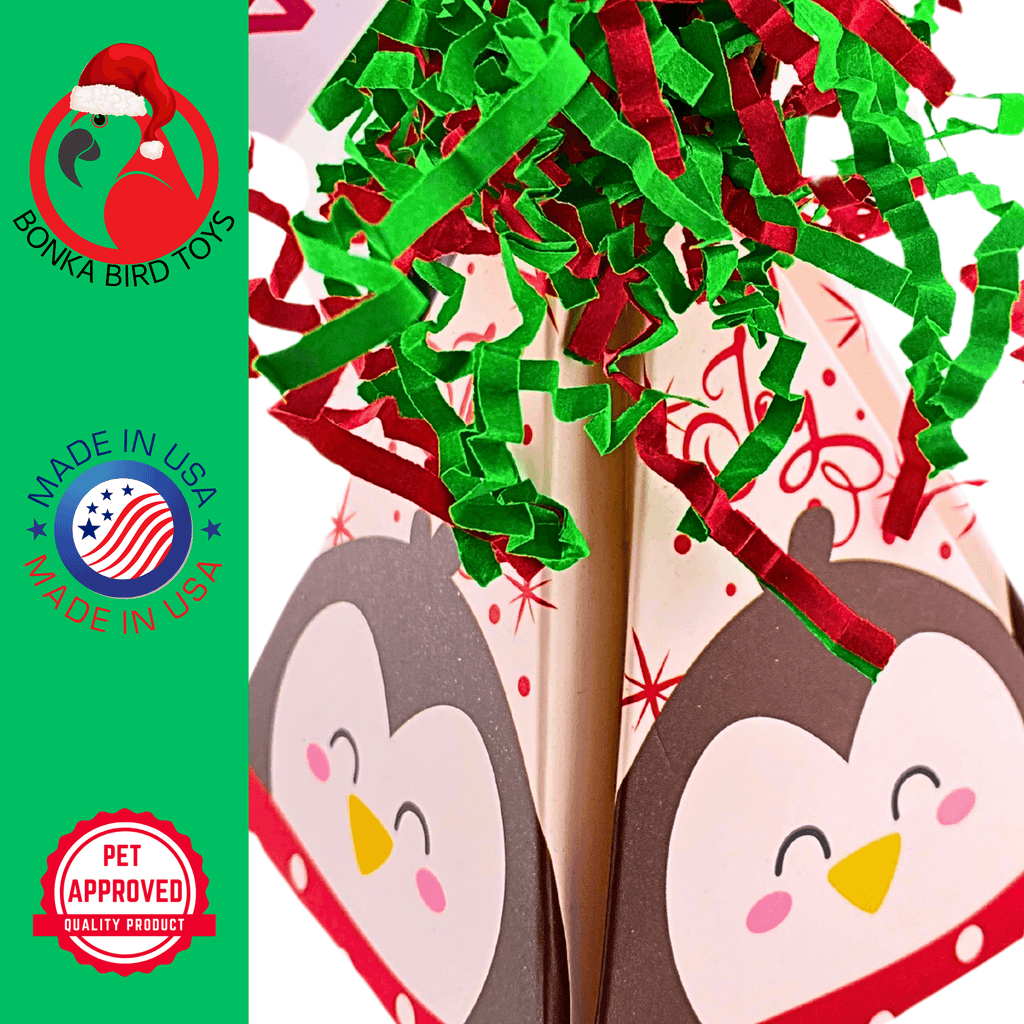 2745 Penguin Christmas Crinkle Cone