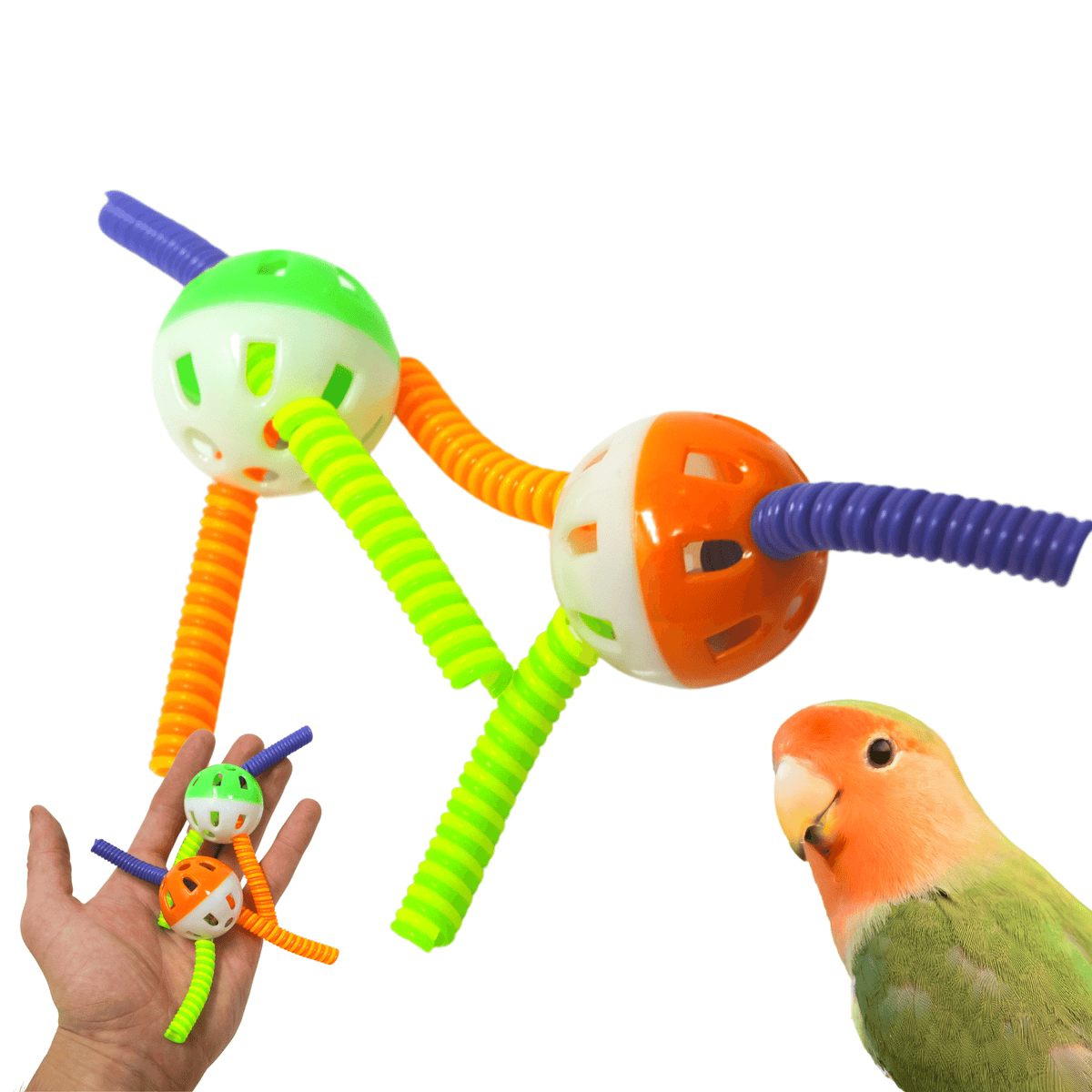 3717 Pk2 Spring Ball Foot Talon Toys