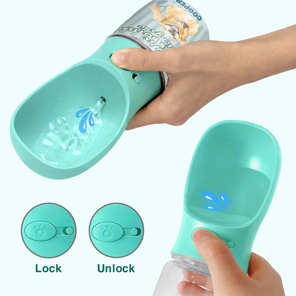 Bottle Belongs To Us - Personalized Pet Water Bottle With Drinking Feeder