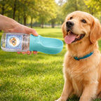 Water Tastes Better - Personalized Pet Water Bottle With Drinking Feeder