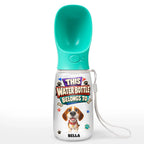 This Water Bottle Belongs To - Personalized Pet Water Bottle With Drinking Feeder