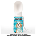 Paws Off - Personalized Pet Water Bottle With Drinking Feeder